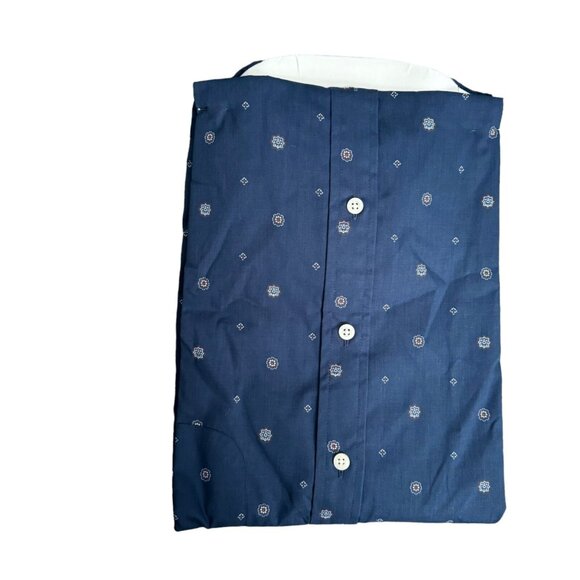Saddlebred Classic Fit Button-Down Shirt XLT Blue Easy Care - Picture 8 of 12